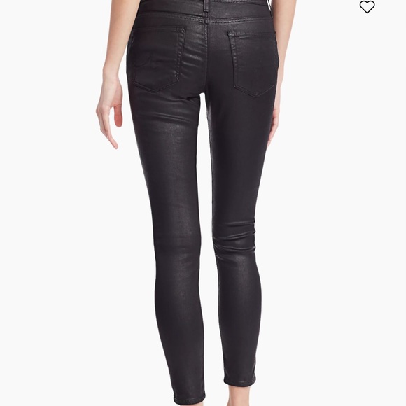 AG Jeans Farrah High-Rise Ankle metallic black - Picture 1 of 6